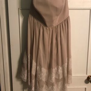 David’s Bridal Bridesmaid dress Biscotti color